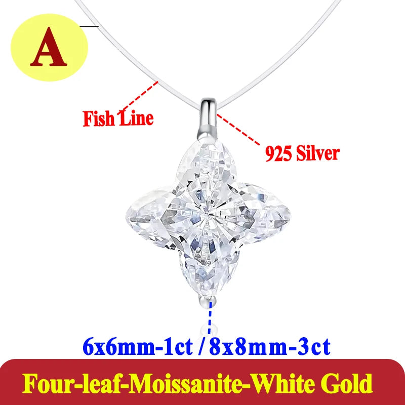 Diamond-shaped pendant with 'Fish Line' and '925 Silver' text on a white background