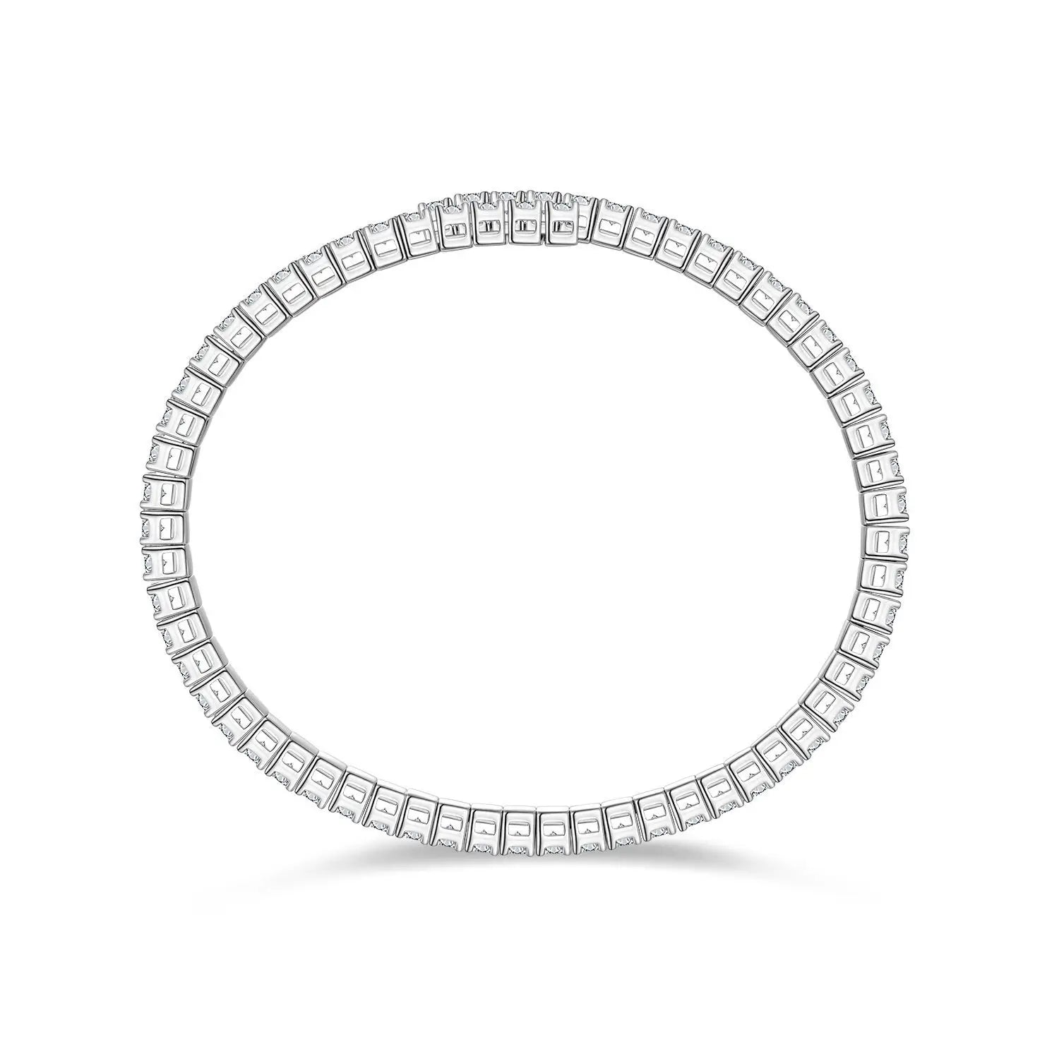 Diamond eternity ring on a white background