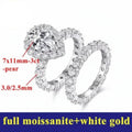 Silver ring with gemstone details on a white background
